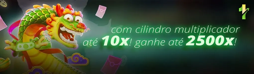 Caça-níqueis com cilindro multiplicador de até 10x