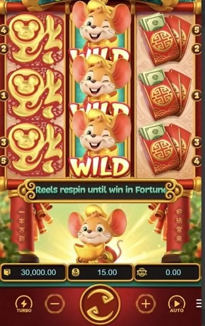 Respins até ganhar no Fortune Mouse